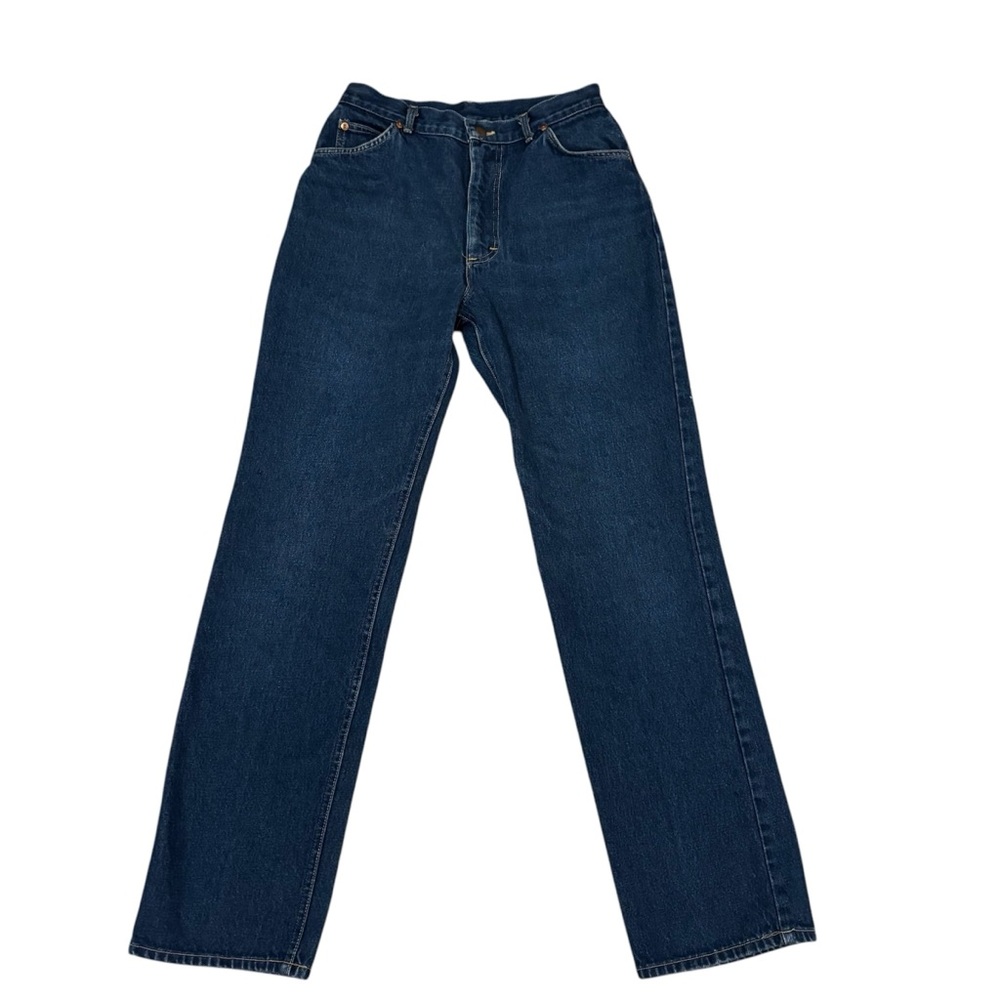 Vintage Lee Jeans Womens Size 14 Mom Blue Denim Pants UNION Made In USA 28 x 32